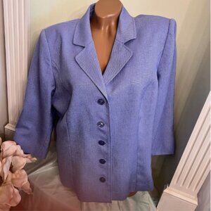 Lester Square. Size 16. Lined Purple Lavender Jacket Shacket Textured. AL